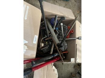 Large Box Lot Of Tools - Bolt Cutters / Two Fister, And More!