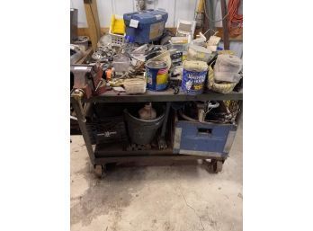 Entire Rolling Cart With Vice & Hardware