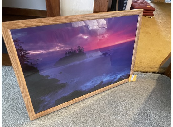 Framed Art Print Ocean Scene