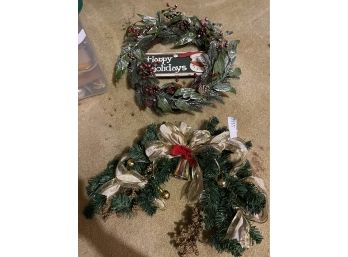 Wreath Christmas With Garland Decor