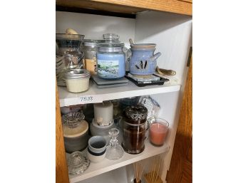 Candle Lot Candles And Holders