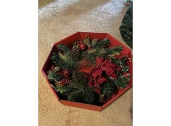 Wreath Christmas In Red Box
