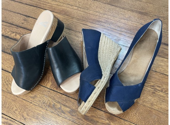 Summer Shoe Lot Sandal And Wedge Sizes 9 And 10