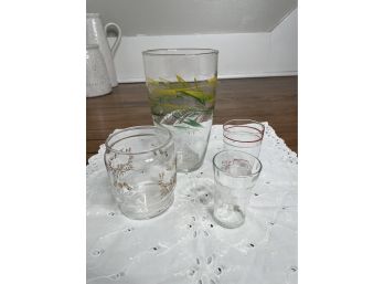 Lot Of Four Drinking Shot Glasses