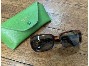 Kate Spade Sunglasses Tortoise Shell Green Case