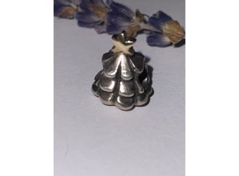 Authentic Pandora Sterling Silver 925 Christmas Tree Screw On Charm