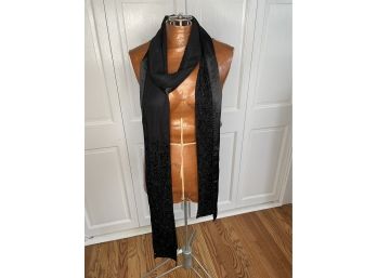 Evening Black And Bead Beaded Scarves Lord And Taylor Two Piece Lot
