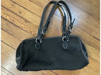 Black The Sak Crochet Purse Shoulder Bag