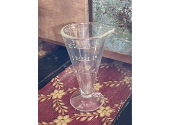 Vintage Zonite Medicine Measuring Glass Beaker