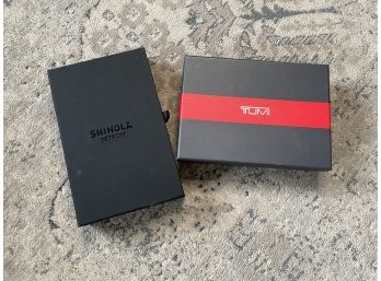Shinola Detroit And TUMI Boxes