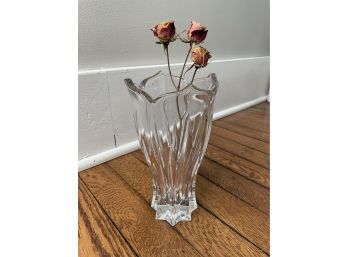 Crystal Glass Vase With Tulip Shape