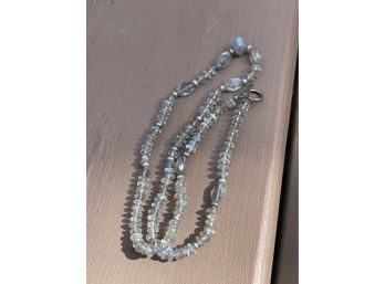 Stunning Faceted And Polished Beaded Stone Necklace