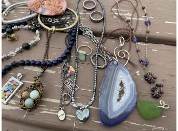 Vintage & Contemporary Jewelry Lot - Some Sterling Silver And Some Signed Pieces