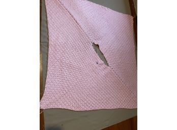 Pretty In Pink - Lovely Start To A Hand Knitted Shawl