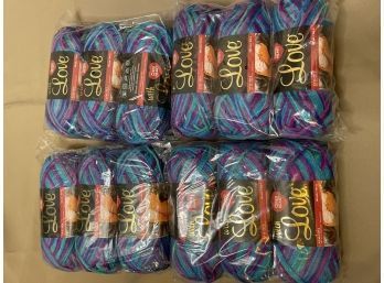 Lot Of 12 Love Yarn Paradise Color Skeins