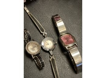 Vintage Watch Lot With Timex Watches