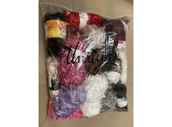 Large Lot Of Silky Yarns Multi Color