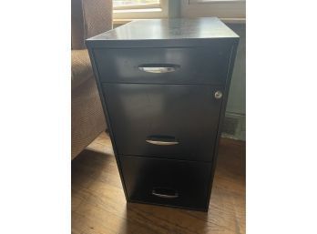 Black Metal Office Filing Cabinet With Lock And Key