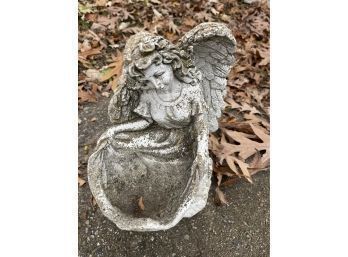 Vintage Yard Concrete Garden Angel Figurine