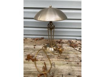 Modernist Table Or Desk Lamp With Metal Shade