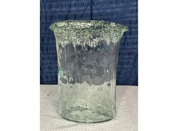 Tall Waterfall Art Glass Vase