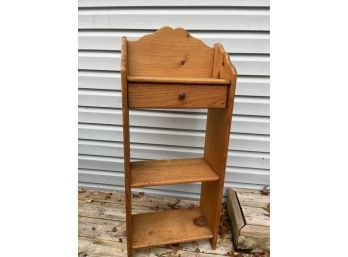 Small Wood Cabinet Shelf With Drawer