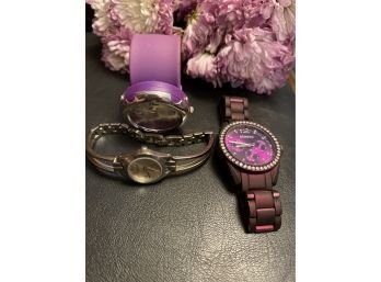 Watch Lot - Ladies - Two Geneva Watches And Decade Watch