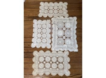 Doily Lot Of Four Rectangle #1