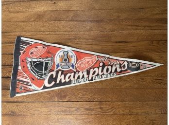 Pennant Detroit Red Wings Champions 1997 1998