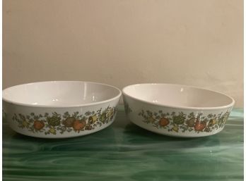 Lot Of Two Corning Wear Centura Spice Of Life Bowls