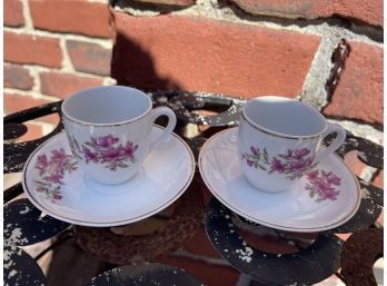 Vintage Chinese Tea Cup & Saucer Pair