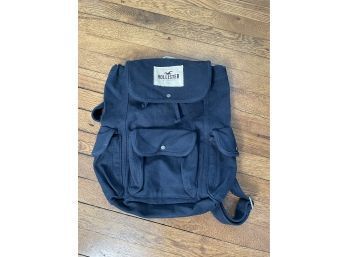 Hollister Blue Canvas Backpack