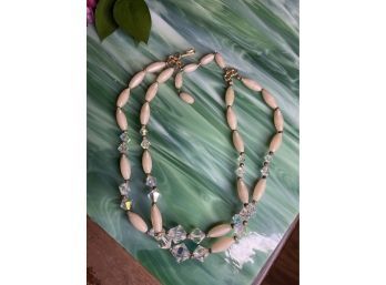 Vintage Double Strand Beaded Necklace