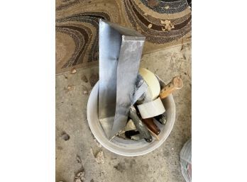 Tool Bucket Lot Drywall Trough Scrapper #1