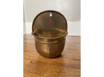 Brass Wall Pocket Vase