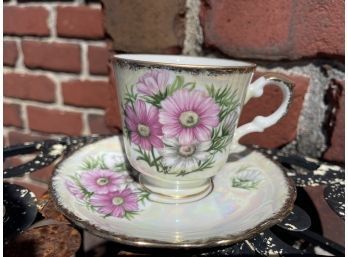 Vintage Lusterware Tea Cup & Saucer