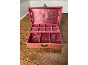 Vintage Pink Jewelry Box