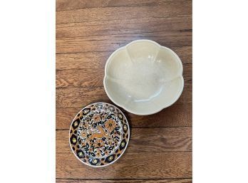 Stoneware Bowl And Dish