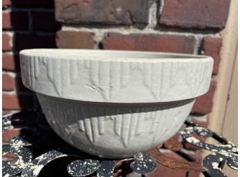 Vintage Stoneware Cream Mixing Bowl