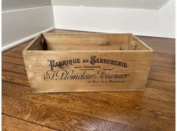 Modern Wood Crate With Handles