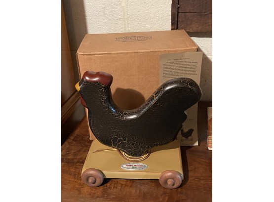 Earl E Rooster I 1995 13th In Annual Toy Series By Gerald E Henn Workshop Pull Toy
