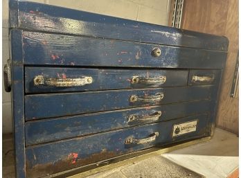 Large Vintage Waterloo Tool Box With Contents