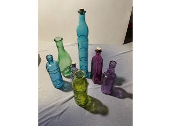Glass Bottle Modern Rainbow Bottle Lot #2