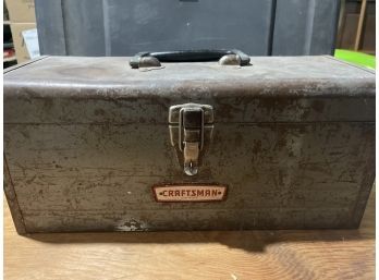 Vintage Craftsman Toolbox With Soldier Tools