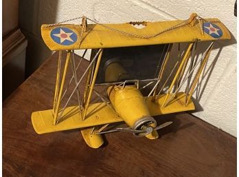 Yellow Airplane Picture Frame For Table Or Wall