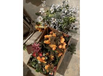 Floral Lot Picks And Stems Artificial