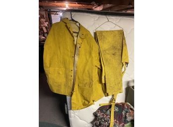 Men's Yellow Rain Gear 4X Jacket And Overalls Rain City