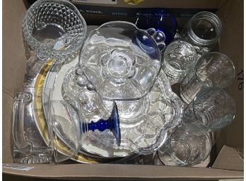Large Lot Of Mixed Glass