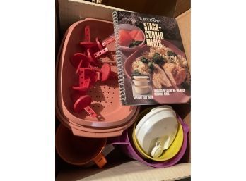 Tupperware And Others Lot With Tupperware Book