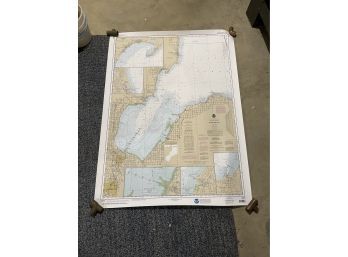 Map Of Saginaw Bay, Michigan NOAA